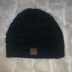 C.C Black Knit Beanie